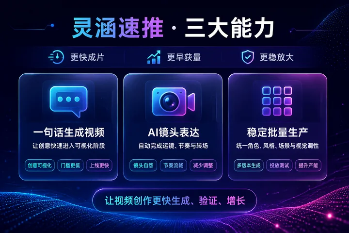 灵涵速推 · 三大能力